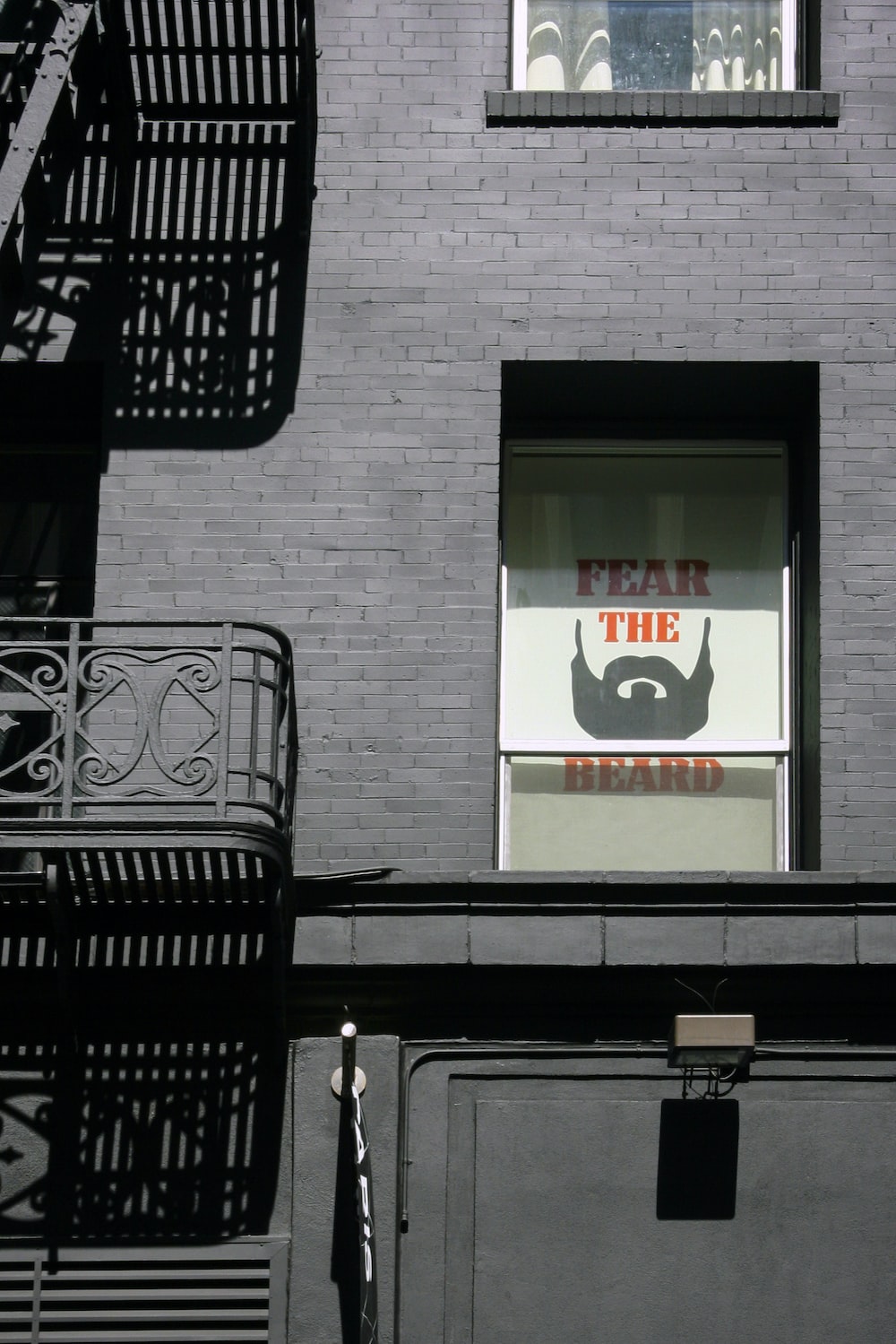 Fear The Beard signboard