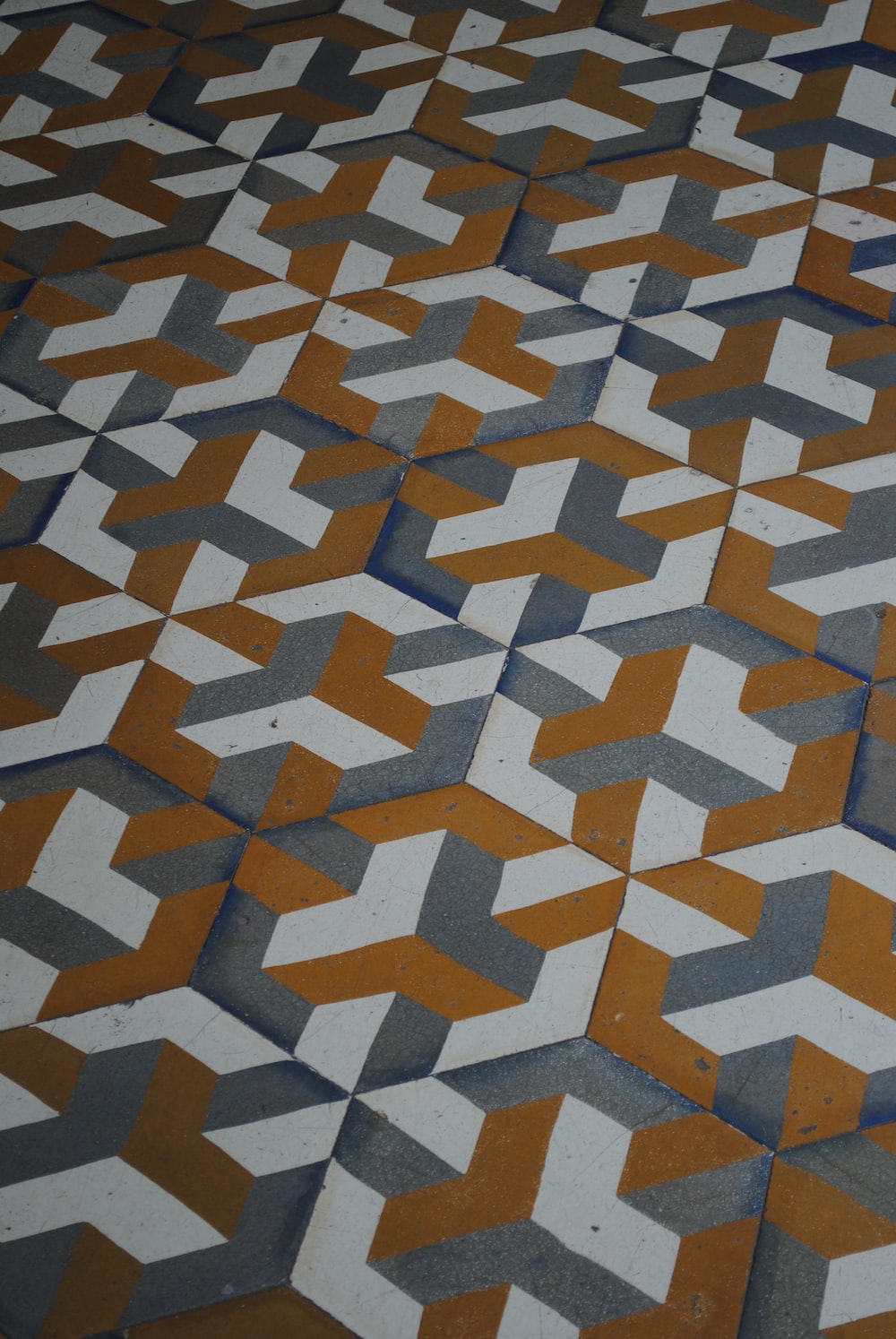 a close up of a tile floor