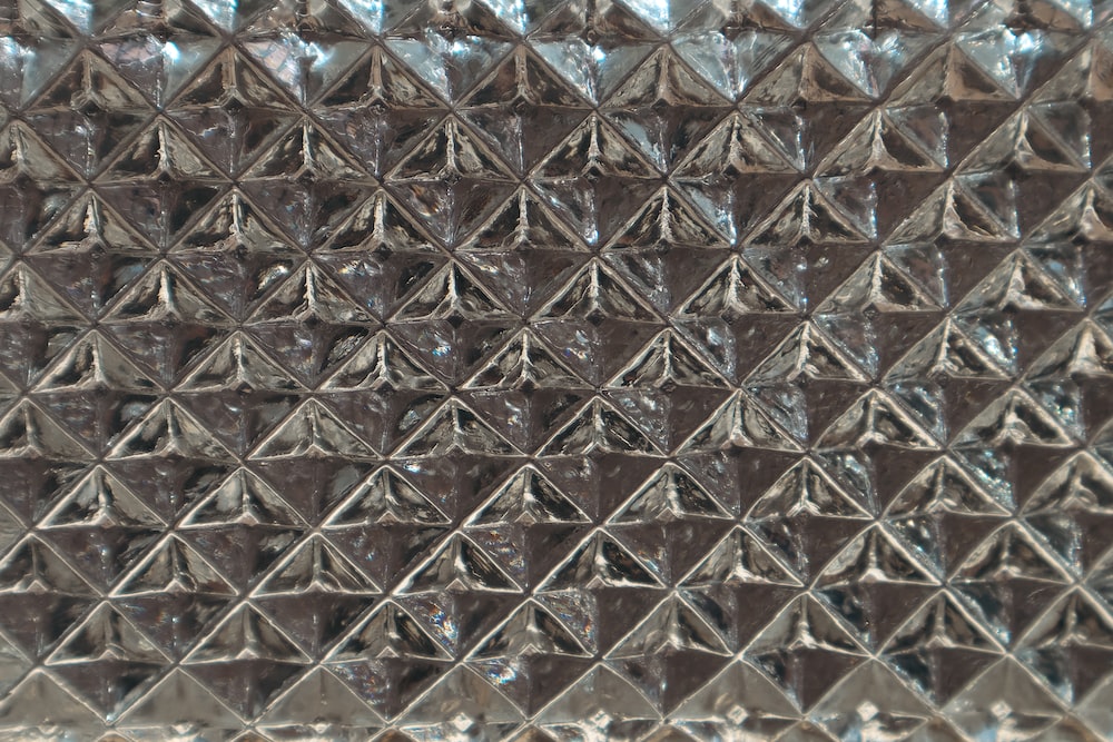 a close up view of a glass window