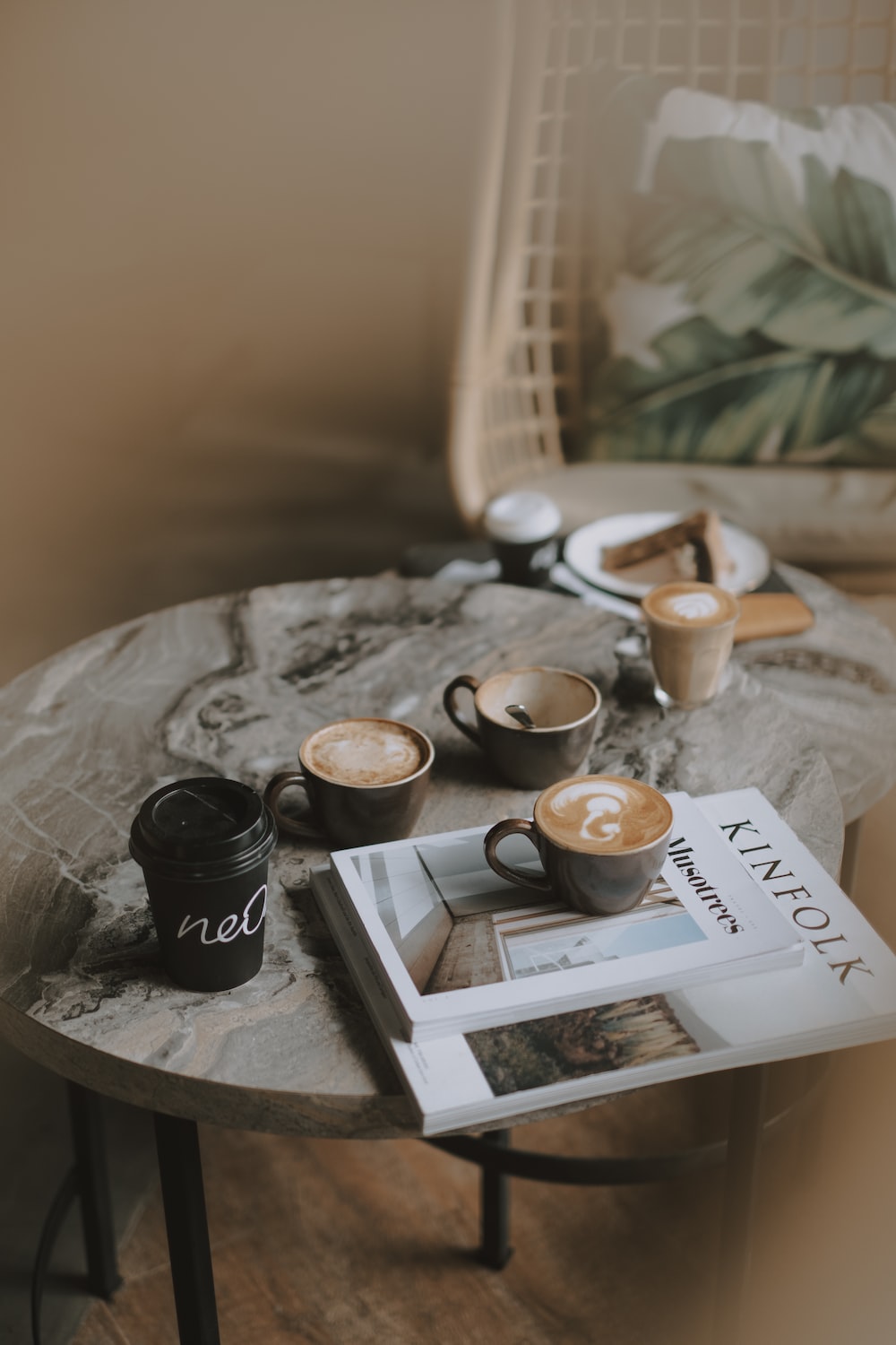 coffee latte on table