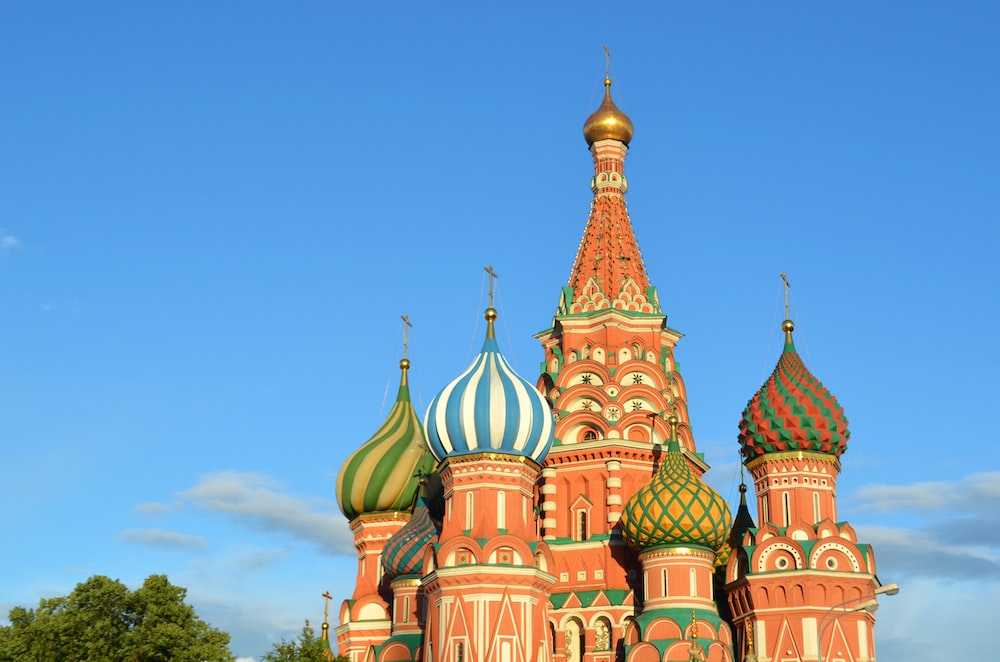low-angle photography of St. Basil's Cathedral
