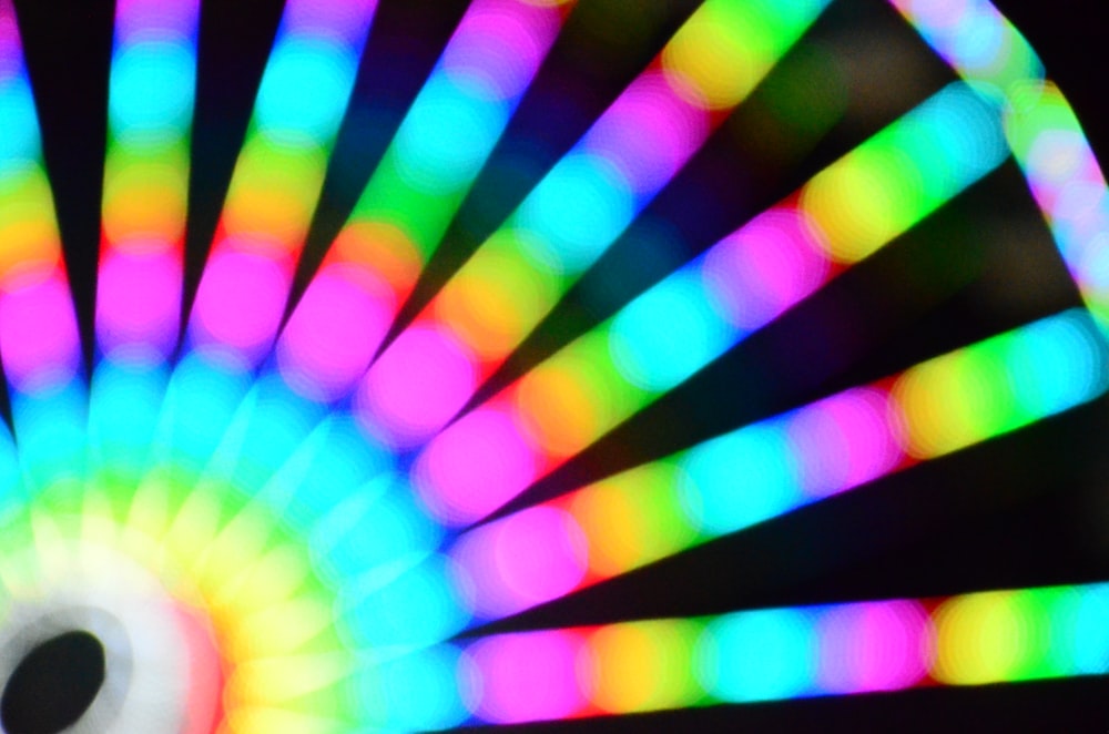 multicolored LED bokeh lights