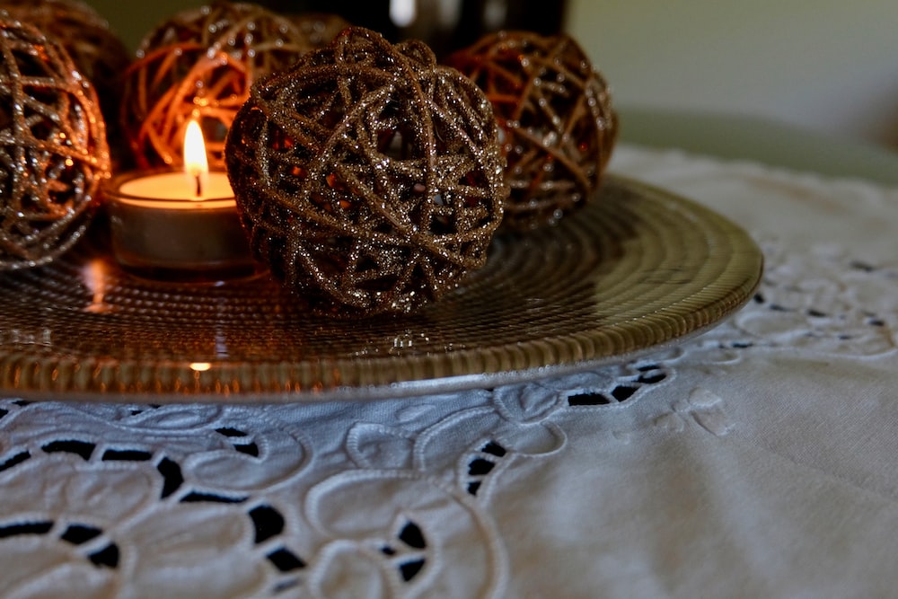 selective focus photography of brown table decors
