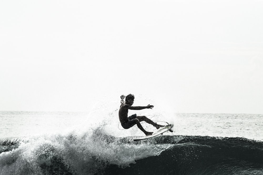 unknown person surfing