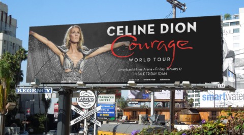 Celine Dion Tour 2019 póster
