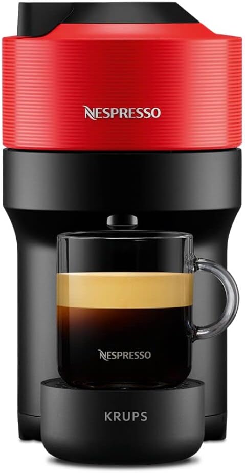 
Krups Nespresso VERTUO Pop XN9205 - Cafetera de cápsulas, máquina de café expreso de Krups, café diferentes tamaños