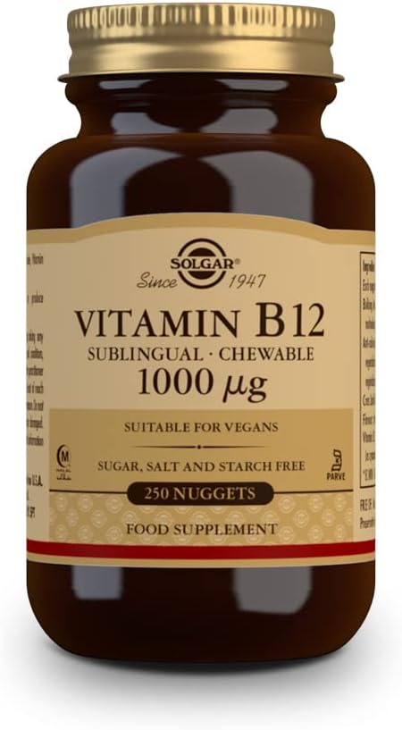 Solgar, vitamina B12. Comprimidos masticables sublinguales