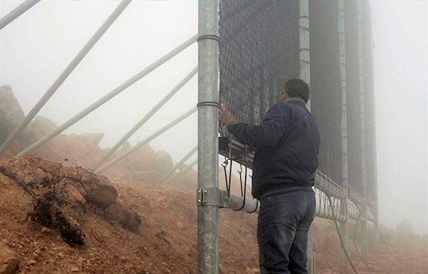 Captura de niebla en marruecos